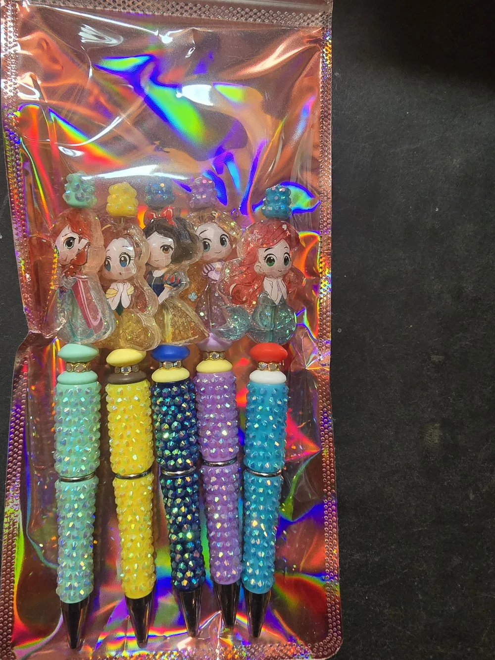 Princess Character Pens - Set Of 5